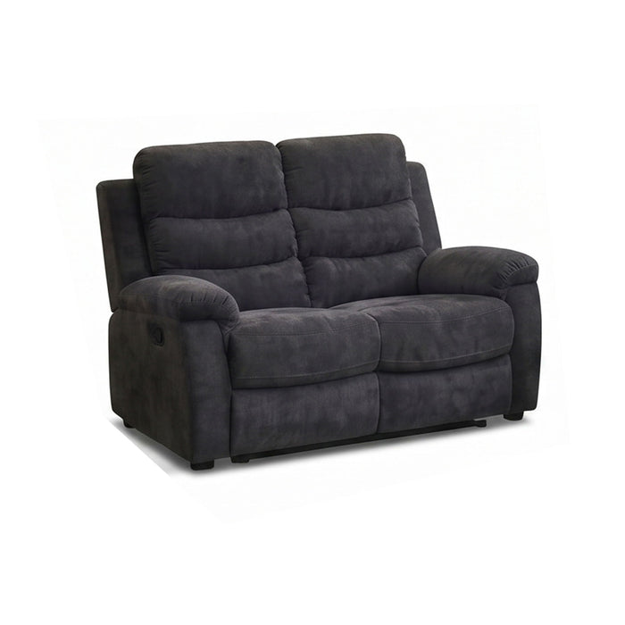 2 Piece Reclining Sofa Set, 3 Seat Sofa & 2 Seat Loveseat, 150° Recline - Dark Gray