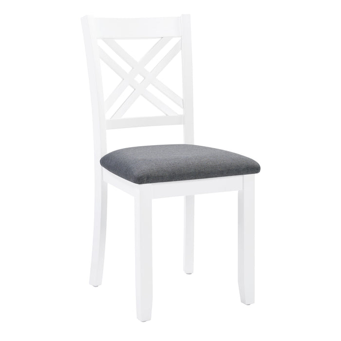 Kitchen Dining Set, Rectangular Dining Table & Upholstered Chairs