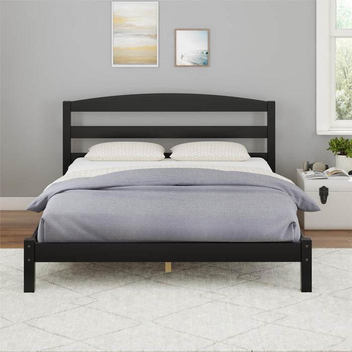 Leighton - Full Size Platform Bed, Low Profile Design - Black