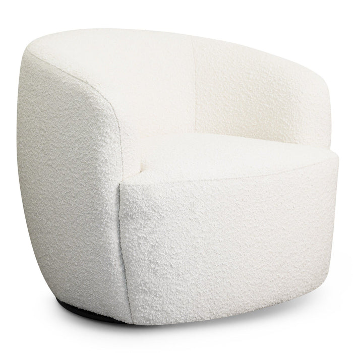 Mina - Swivel Chair - White