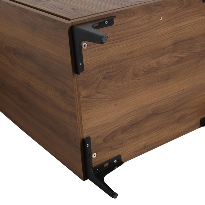 Modern Bathroom Vanity With Top Sink, Engineered Wood Storage Cabinet