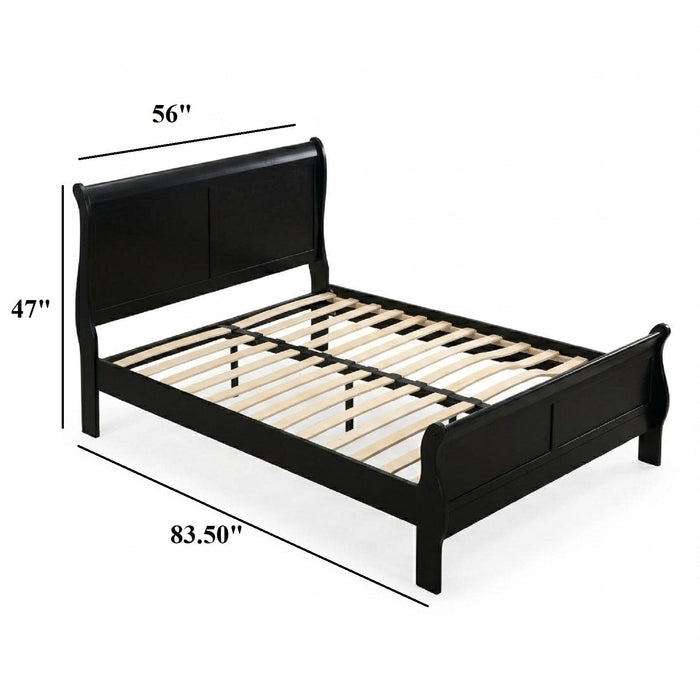 Louis Phillipe Sleigh Bed