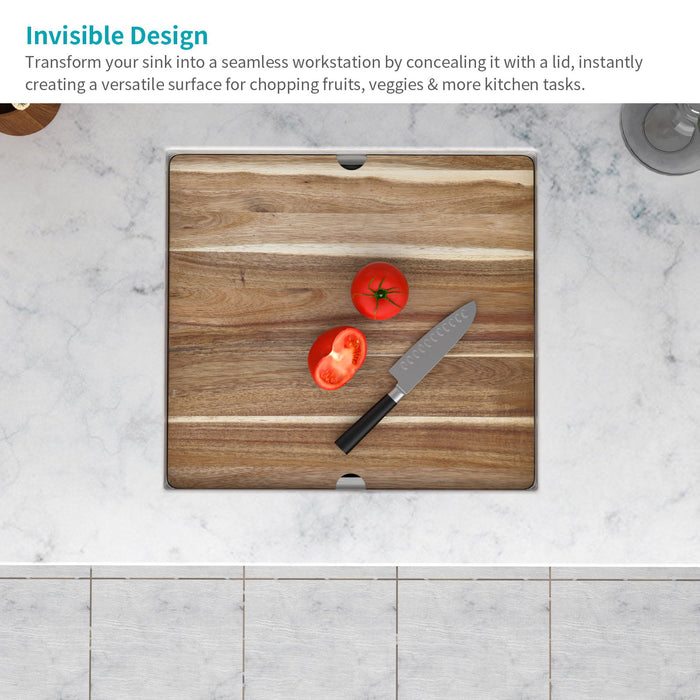 Undermount Bar Sink With Folding Faucet