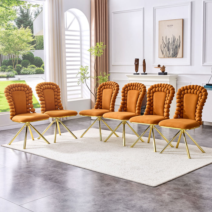 Puffy Bubble, Ball Chain Chair For Dining Room & Kitchen (Set of 2)