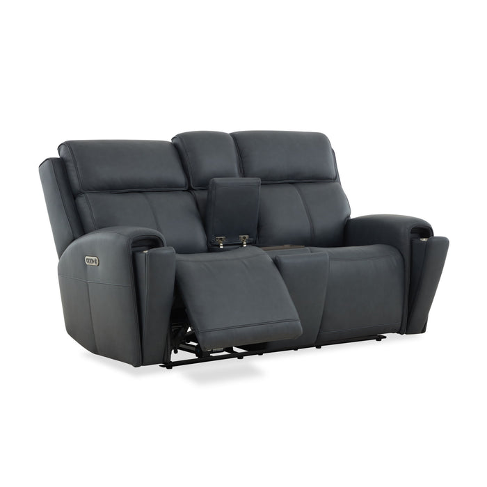 Warren - Power Reclining Loveseat With Console, Power Headrest & Lumbar