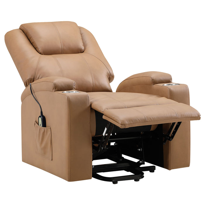Macklin - Power Lift Massage Recliner With Heat And Dual Cupholders