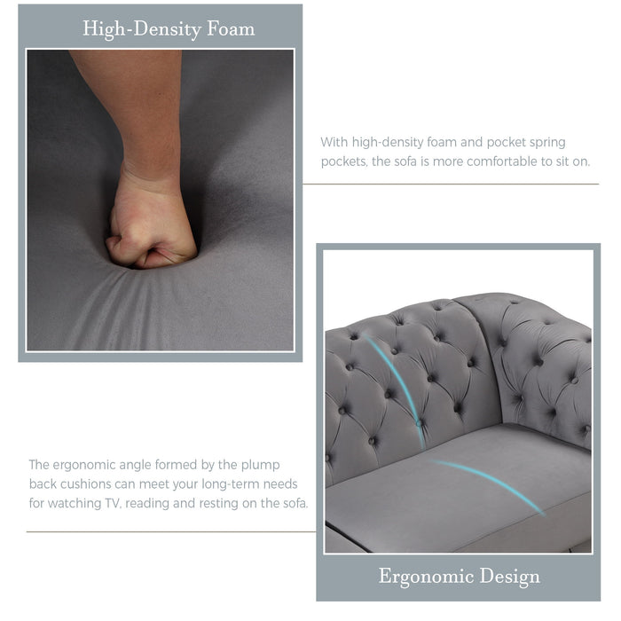 Upholstered Accent Sofa Chair With Removable Cushion