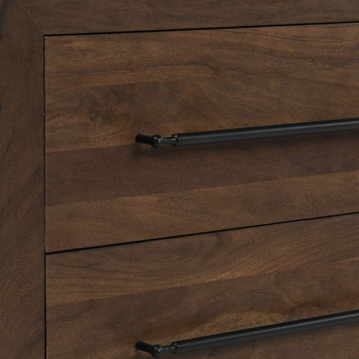 Jaxon - 2 Drawer Nightstand - Harvest Brown