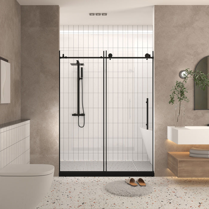 Frameless Shower Door With Handle