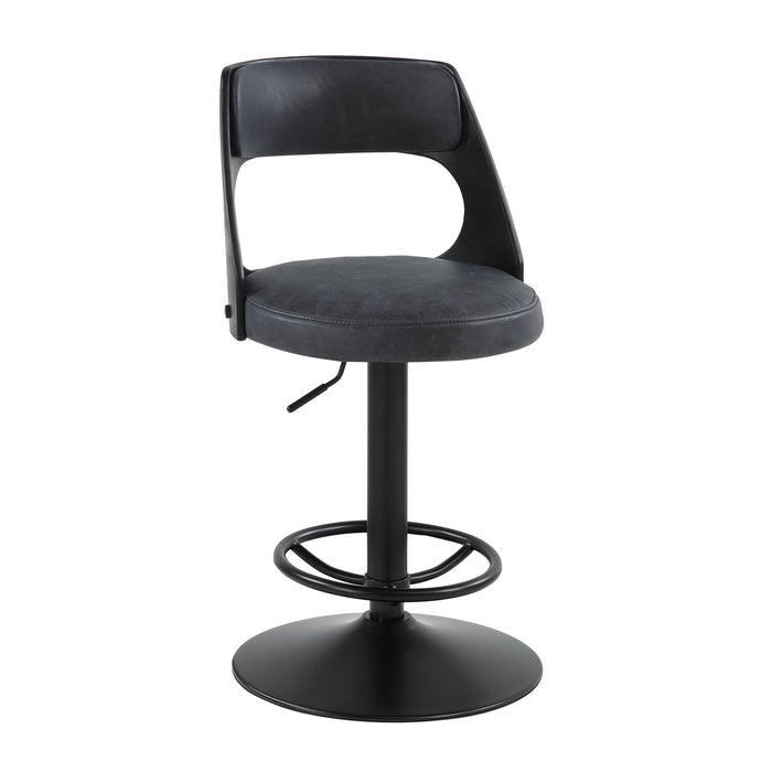 Sabi - Adjustable Stool With Swivel - Dark Brown