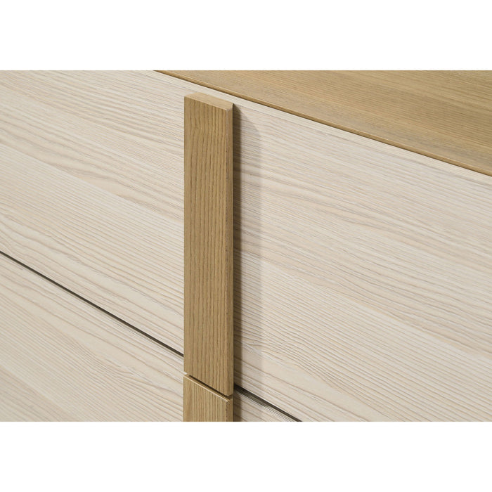 Lincoln - 6 Drawer Dresser With Mirror - Natural
