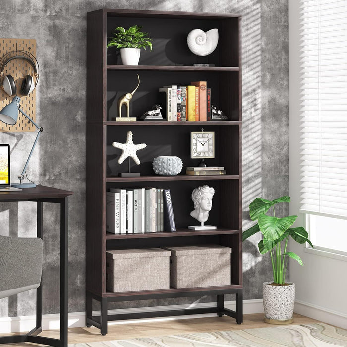 5 Tier Heavy Duty Bookshelf For Living Room