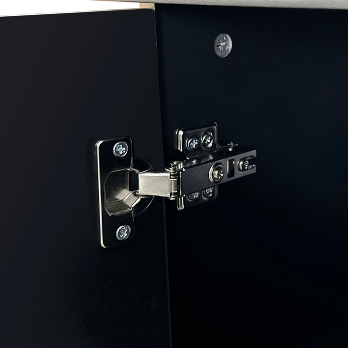 4 Door Cabinet With Adjustable Shelves, Large Storage For Living Room - Champagne