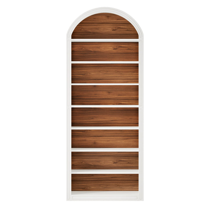 8 Tier Arched Open Display Shelving Unit For Living Room