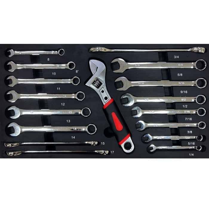 Portable 3 Drawer Steel Toolbox, 4 Layers Of Tools With Metal Latches, With Storage Tray And Carrying Handle