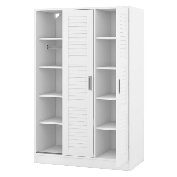 3 Door Shutter Wardrobe & Shelves