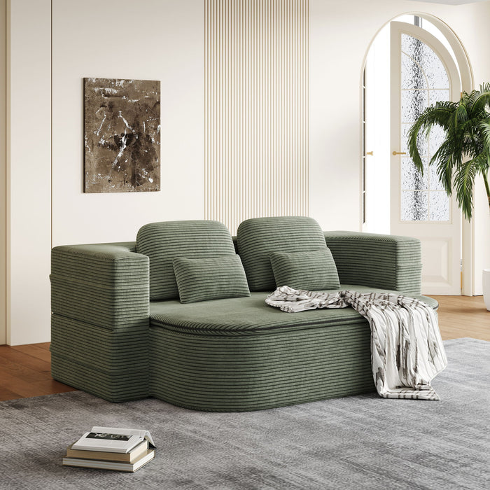 2 In 1 Foldable Sofa Bed With Multi Functional Blanket