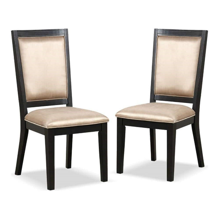 Dining Chairs With Accent Trim (Set of 2) - Espresso