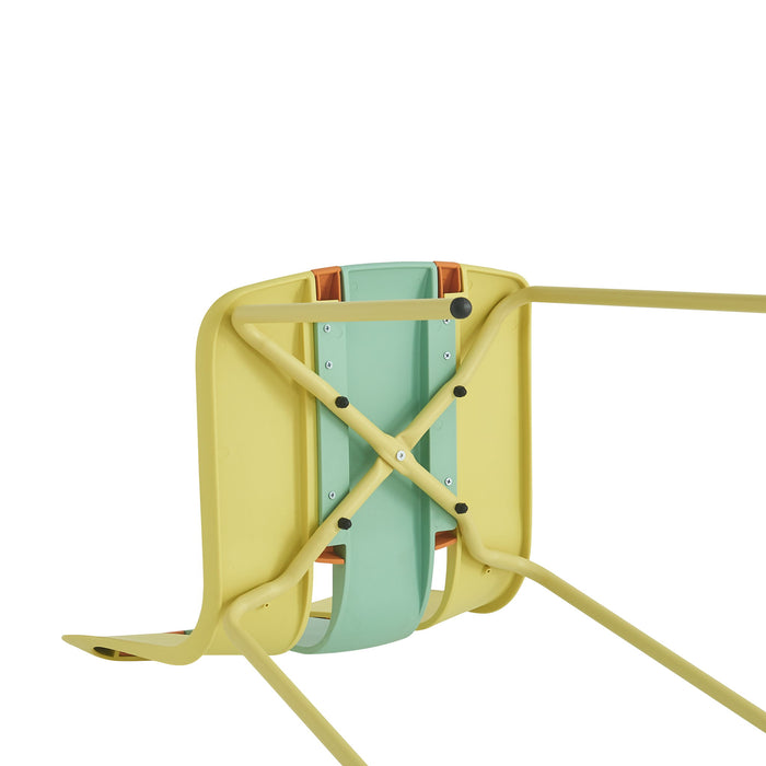 Modern Striped Blocking Single Chairs (Set of 4)