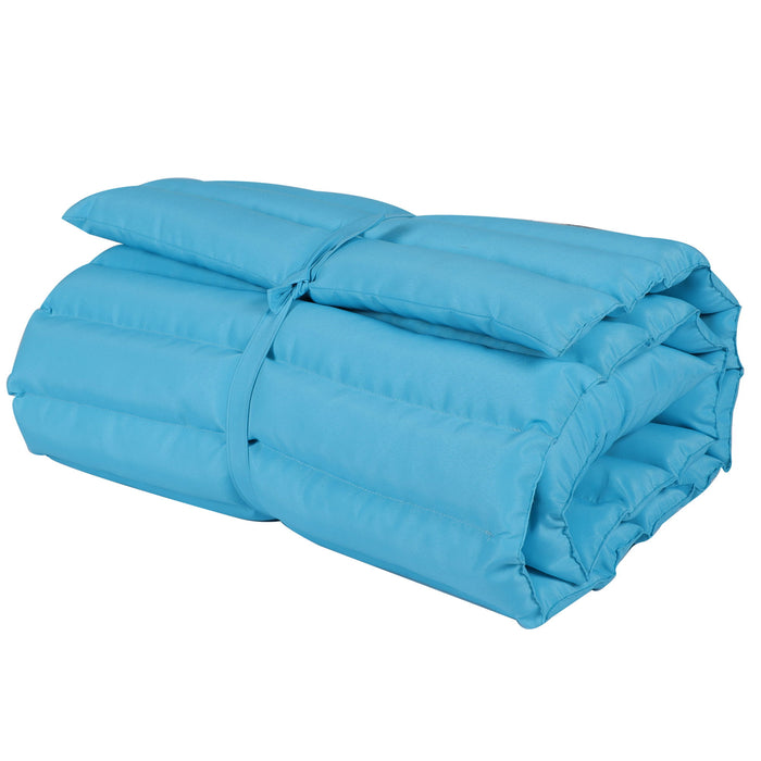 2 Piece Outdoor Chaise Lounge Chair Cushion Set