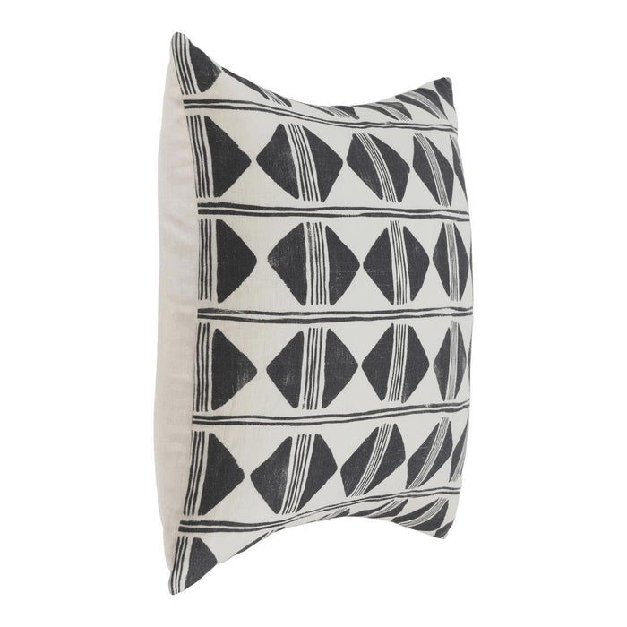 Nubia - 22" x 22" Pillow - Black / White