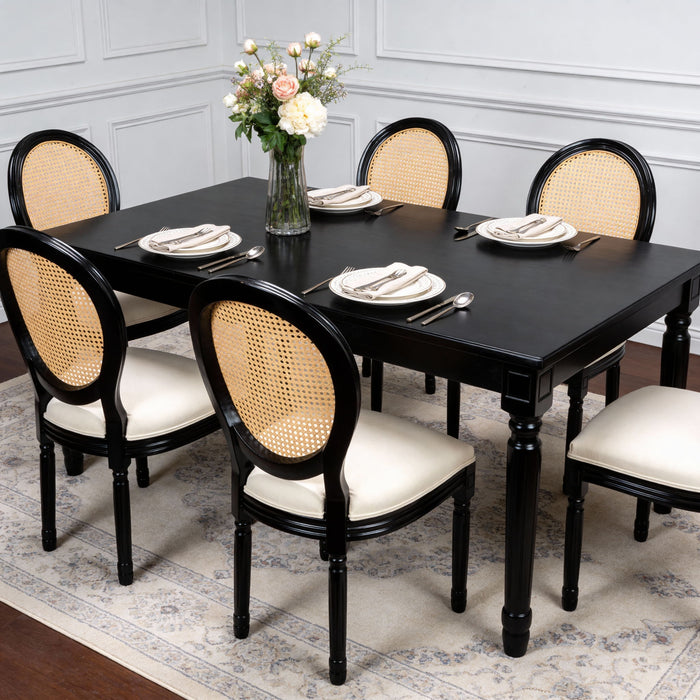French Country Dining Chairs With Round Back (Set of 2)