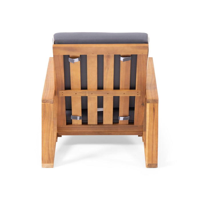 Outdoor Club Chair, Patio Lounge Chair With Removable Cushion