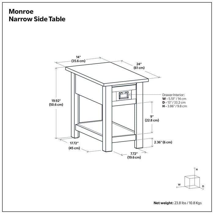 Monroe - Handcrafted Side Table