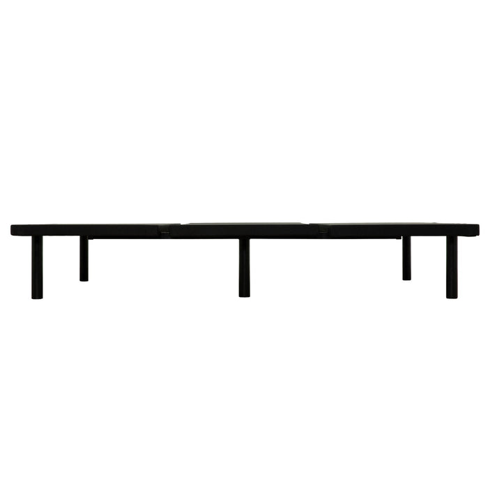 Queen Size Platform Bed Frame, Bedroom Furniture Metal Bed Foundation Base - Black
