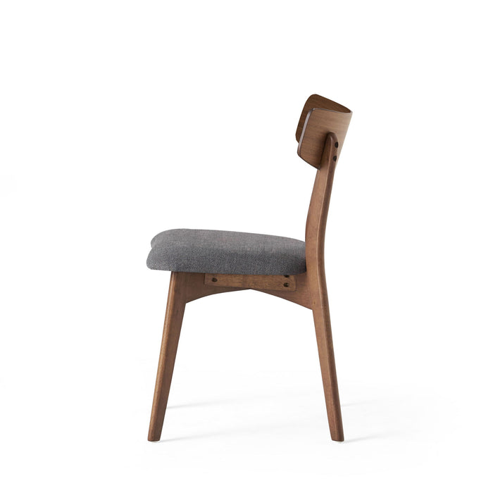 Mid Century Upholstered Dining Chairs (Set of 2)