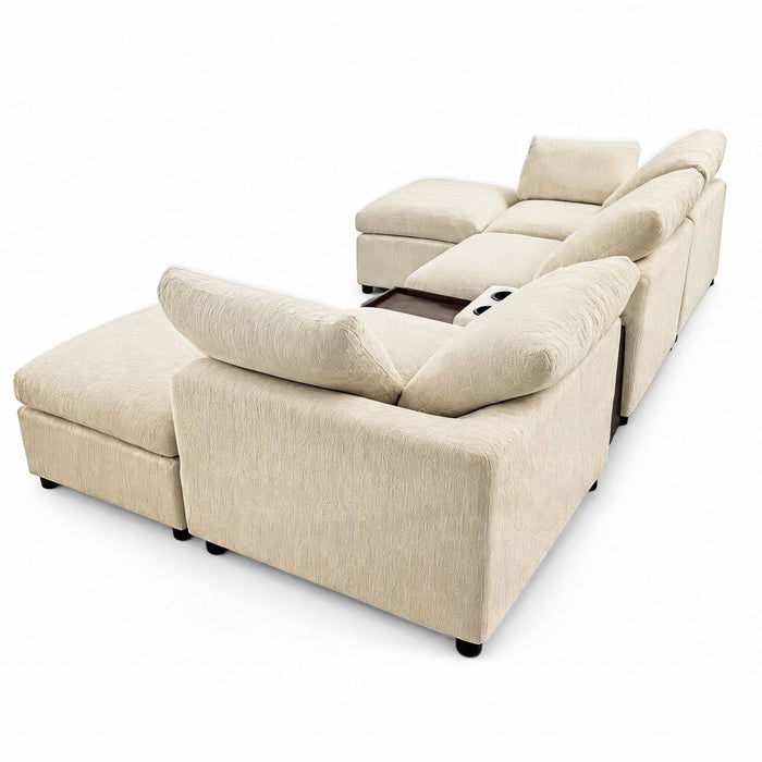 Modular Cloud Couch With Storage Console