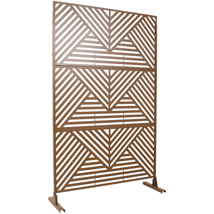 Freestanding Outdoor & Indoor Freestanding Metal Privacy Screen