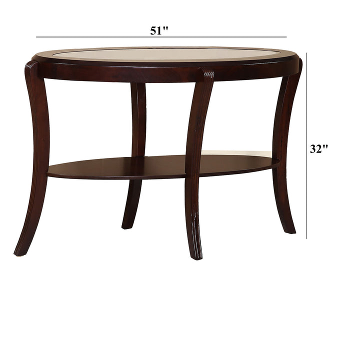 Table With Tempered Glass Shelf