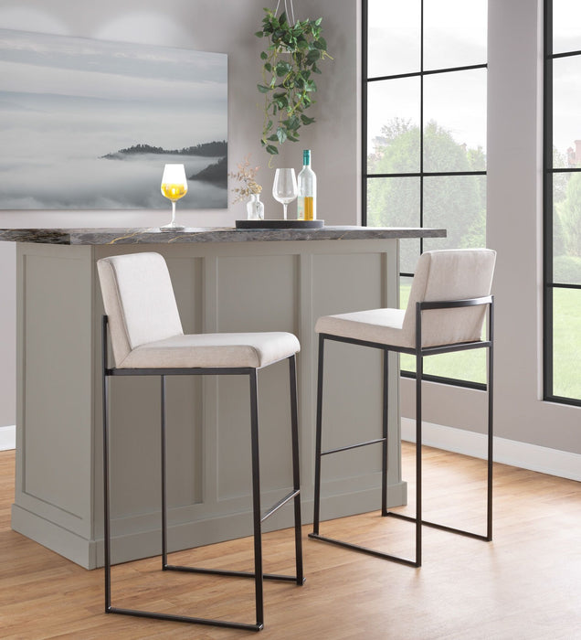 Fuji - Contemporary High Back Barstool Elegant Design