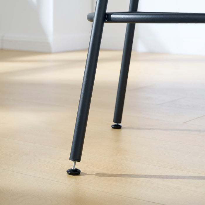 Rustic Brown Round Bar Table And Stool Set With Shelf, Upholstered Stool With Backrest - Antique Brown