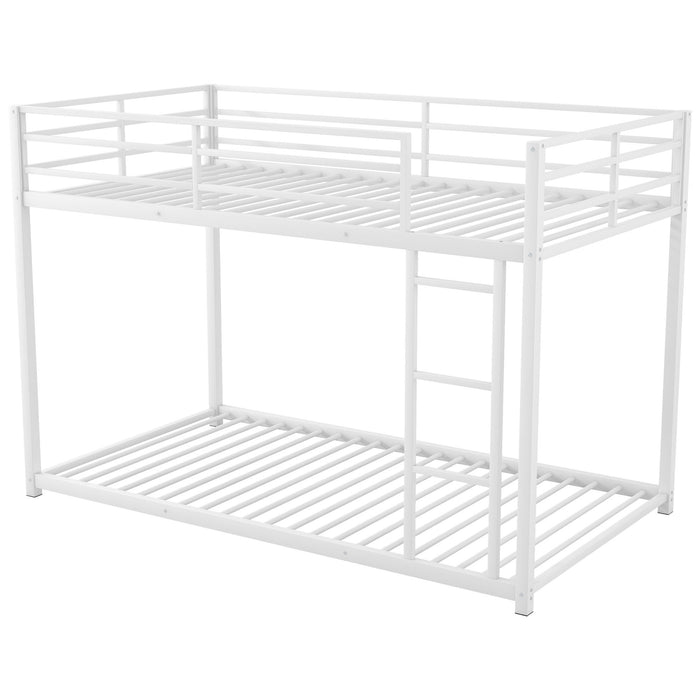 Metal Bunk Bed, Low Bunk Bed With Ladder