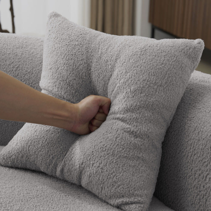 Modern Curved Loveseat