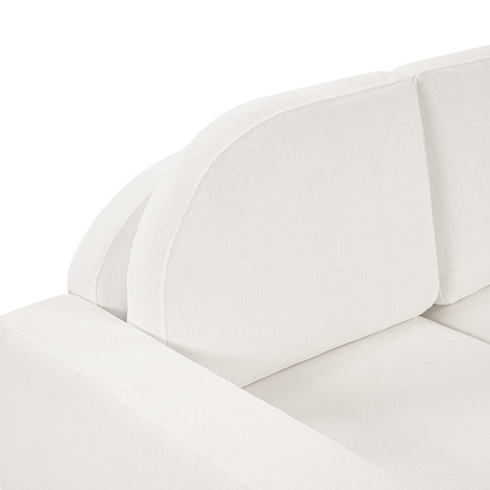 Modern 3 Seater Sofa With Curved Backrest