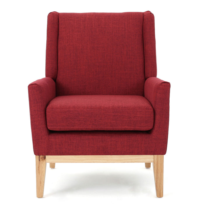 Modern Accent Chair With Padded Cushion Seat