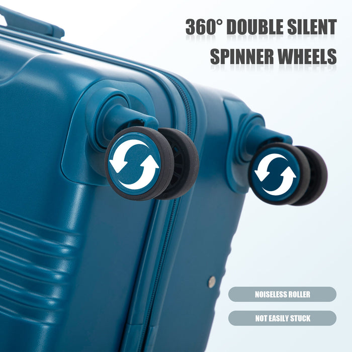 Spinner Luggage Set 20" / 24"/ 28", Lightweight Hard Shell With 360° Silent Wheels