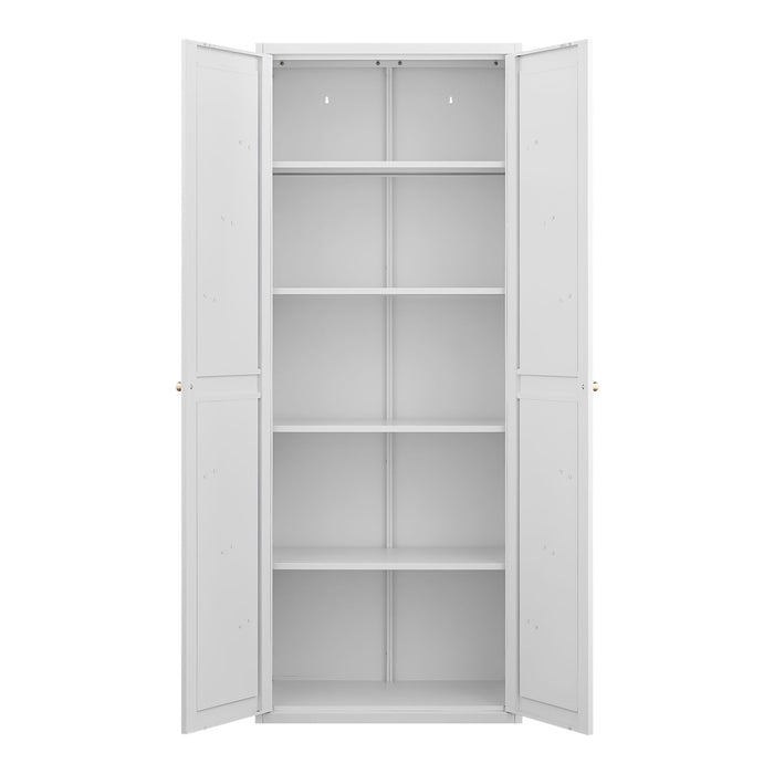 Adjustable 2 Door Storage Cabinet With Adjustable Shelves