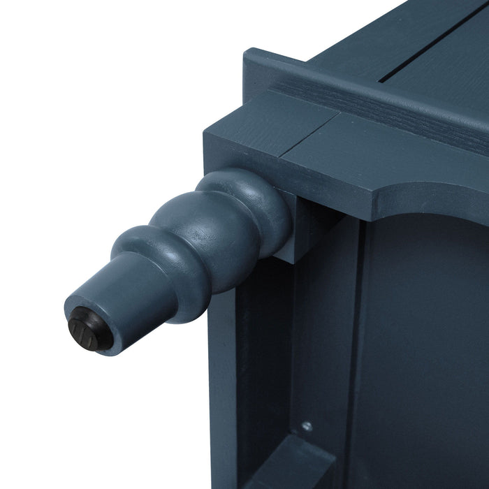 Hollow - Carved 2 Doors Accent Cabinet