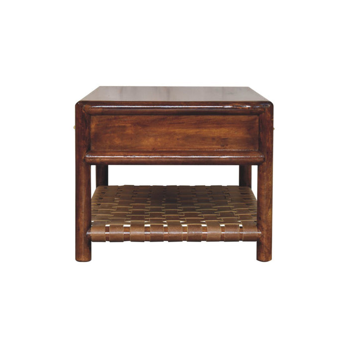 Regency - Woven Console Table With 2 Drawers - Brown