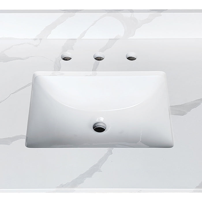 Bathroom Vanity Top With Undermount Sink, 3 Pre Drilled Holes
