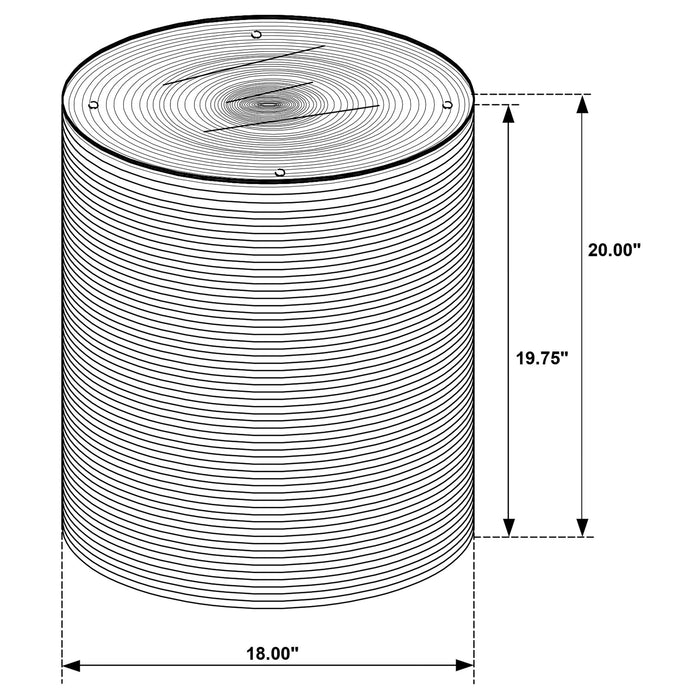 Burma - Round Side Table - Light Brown