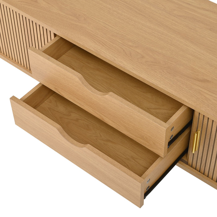 TV Stand & Coffee Table Set With Charging Station