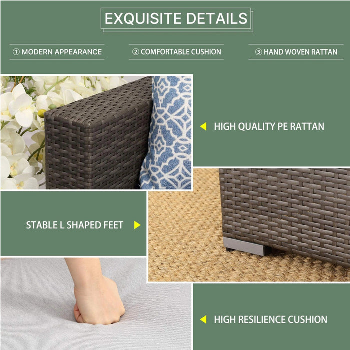 Modern Patio Set With Coffee Table