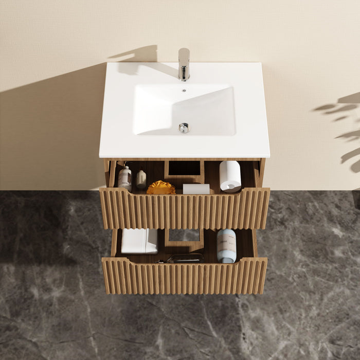 Wall Mounted Bathroom Vanity With Sink