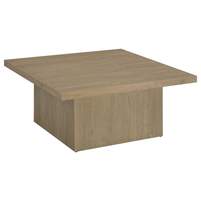 Eldridge - Coffee Table Set With Chunky Square Tops