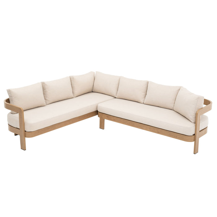 Outdoor Patio Sectional Sofa Set - Oak